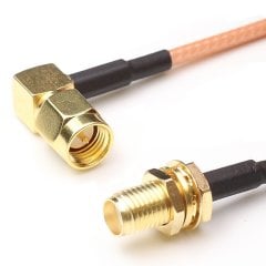 SMA Erkek(90°) SMA Dişi , RG58 Kablo