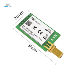 E32-900T20D -V8; 868MHz LoRa Modül , SX1276, 20dBm, 5km, UART, DIP