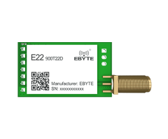 E22-900T22D -V2, 868MHz LoRa Modül , 22dBm, 5km, UART, DIP