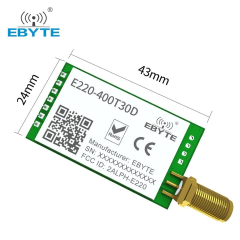 E220-400T30D , 433MHz LoRa Modül , LLCC68, 30dBm, 10km, UART, DIP
