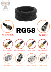 RG58 Düşük Kayıplı Koaksiyel Kablo,