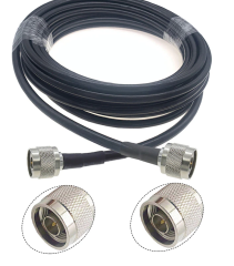 LMR600 (RLFC-600) Düşük Kayıplı Koaksiyel Kablo, 10 Metre - N/Male - N/Male