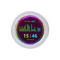 2.1/2.8 Inch USB Monitor, IPS Panel, Water Cooler Screen, PC case Secondary Screen, 480×480 Resolution, With Music Spectrum Analysis Function