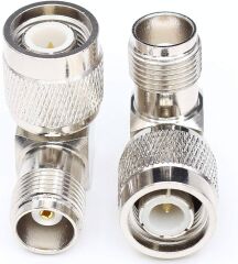 TNC Erkek TNC Dişi Dönüştürücü Konnektör (90 Derece)