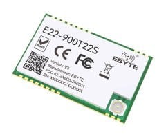 E22-900T22S, 868MHz LoRa Module, 22dBm, 5km, SMD, UART