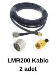 MRTK-Q7060F06X2,  5G - LTE / 4G Yönsüz Mimo Anten, Superbox / Modem Uyumlu , 4/6dBi, 30cm RG58, N-Dişi 6 Metre LMR200 (2 adet) - İstiyorum (2 adet)