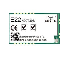 E22-400T30S, 433/470MHz LoRa Modül,  30dBm, 10km, UART, SMD