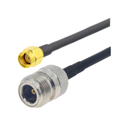 LMR400 Düşük Kayıplı Koaksiyel Kablo, 3 Metre - N/Female - RP-SMA/Male