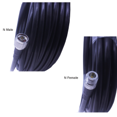 LMR400 Düşük Kayıplı Koaksiyel Kablo, 5 Metre - N/Male - N/Female