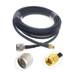 LMR200 Düşük Kayıplı Koaksiyel Kablo,, 2 Metre - N/Male - SMA/Male