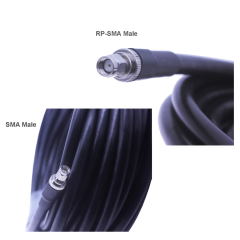 LMR200 Düşük Kayıplı Koaksiyel Kablo,, 4 Metre - RP-SMA/Male - SMA/Male